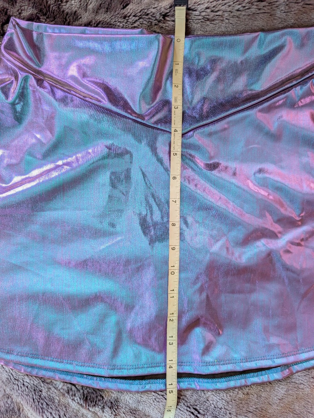Club Exx Holographic Mini Skater Skirt Size XL NWT - Picture 6 of 7